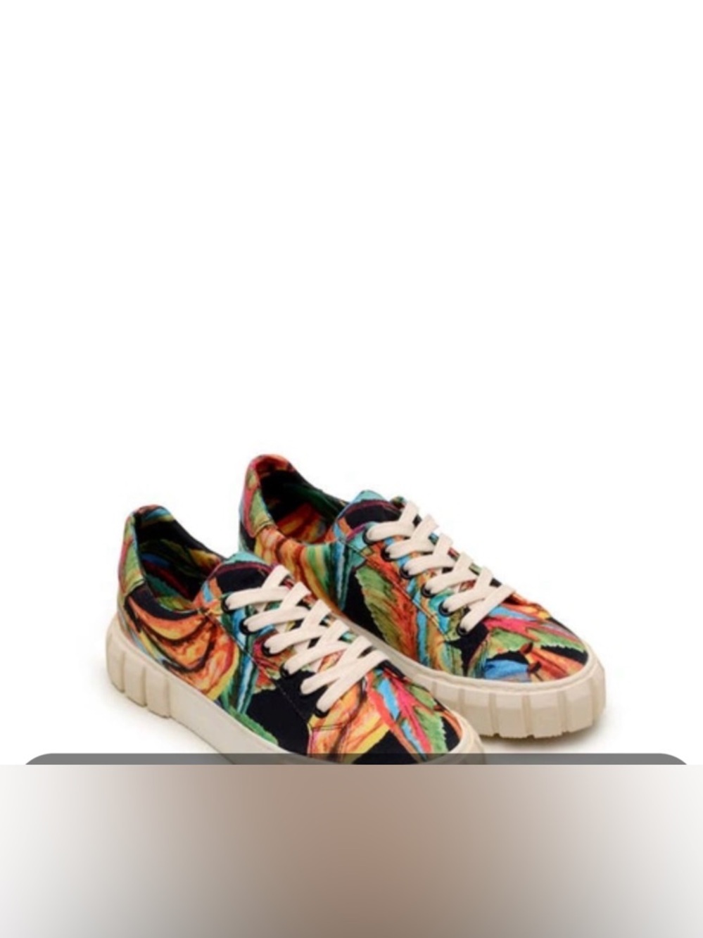 FARM Rio Multicolor Leaf-Print Canvas Sneakers - Picture 2 of 8